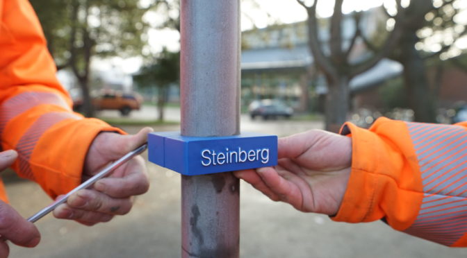 Straßenschilder für Blinde